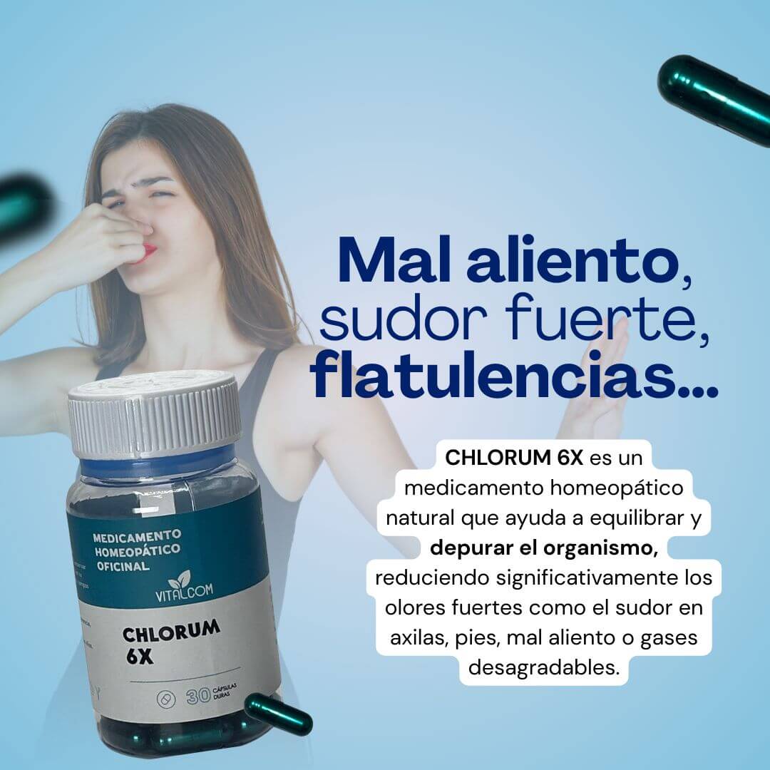 Chlorum 6X: contribuye a neutralizar los olores desde su origen y a recuperar tu confianza